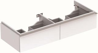 Geberit Waschtisch-Unterschrank iCon 119x24x47,7cm, 2 Laden, weiß hochglanz
