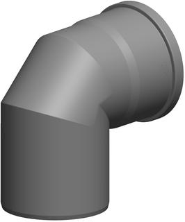 MHG Bogen Atec DN 160, 87Grad, für Abgasleitung