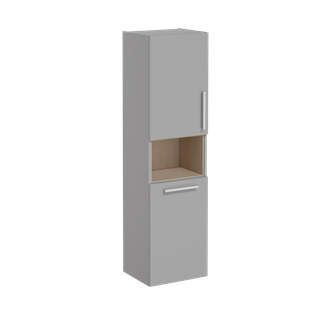 VitrA Hochschrank Root Flat 42x36x155cm, An li, m Wkb, KP fe-grau m