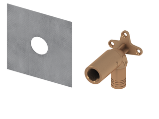 TECE System-Wandscheibe TECEprofil TECElogo-Push 20mmxRp 1/2, l AF, Sil-br