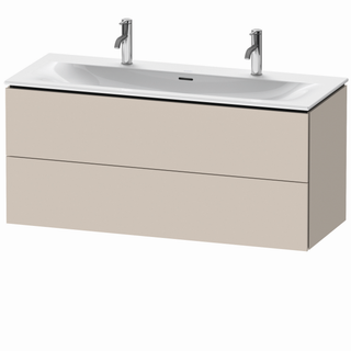 DU Waschtischunterbau wandh. L-Cube LC6309 Taupe 481x1220x550mm 2Sk.