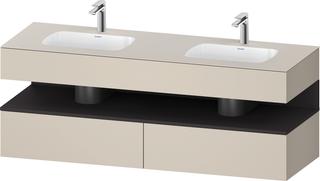 Duravit EinbauWT-Möbel-Set Qatego 160x55x60cm, Kon-WTU, B, gra m/ta matt