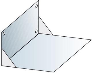 Bertrams Wandkonsole CAMINO-FIX Innenmaß 270/270mm, verzinkt