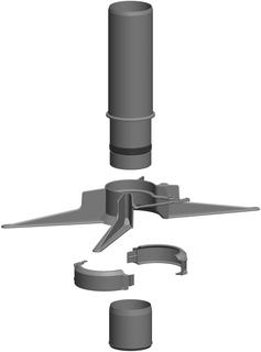 ATEC Montage-Set PolyTop DN 60, für Rohr flexibel