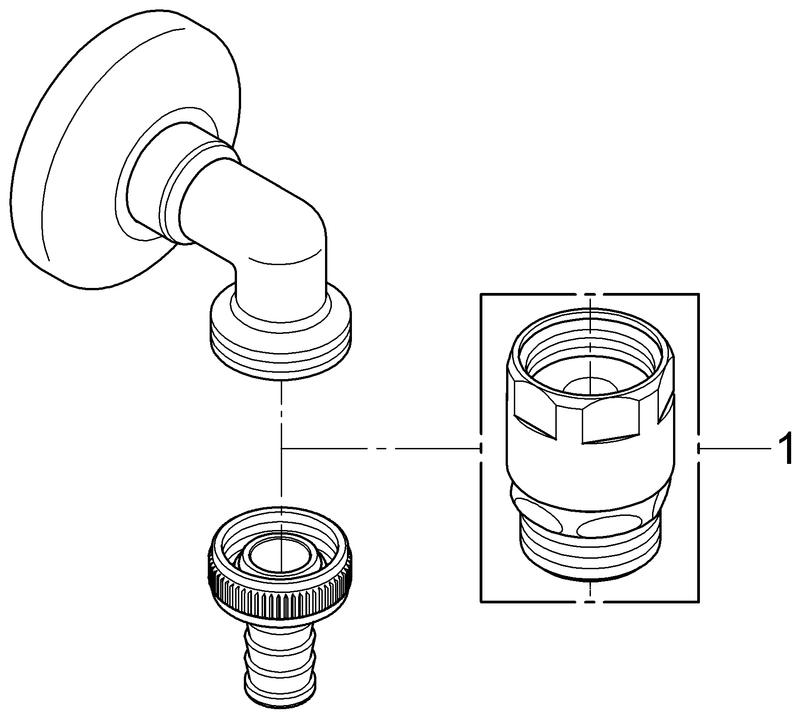 Artikelbild 4 des Artikels „GROHE WAS-Schlauchanschlussbogen 1/2
