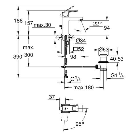 Artikelbild 3 des Artikels „GROHE WT-Einhebelmischer Eurocube 1/2