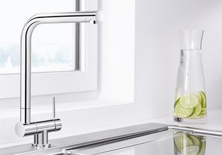 Blanco SPT-EHM LARESSA-F HD, Hebel rechts, abklappbar, chrom