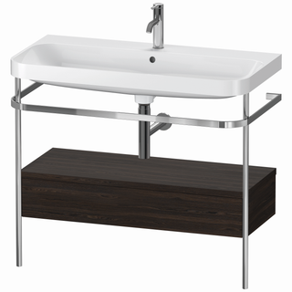 DU Metallkonsole bodenstehend HD2 Plus 850x975x490mm,Nussb. geb.,1 HL ES Nussb
