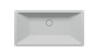 Unterbau-Waschtisch BetteComodo A231 74x38,6cm, silver