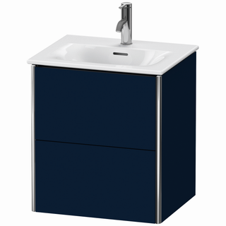 Duravit Waschtisch-Unterschrank XSquare 51x41,8x56cm, 2 La, wandh, blau s-matt