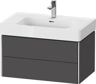 Duravit Waschtisch-Unterschrank XSquare 78,4x47x39,7cm, 2 La, graph m, Aho mitt