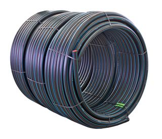 OHM Rohr PE 80 TW SDR 11 PE HD sw/bl, 25x2,3mm, Rg. 50 m, PN 12,5