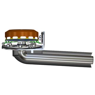 LORO Attika Ablauf Serie 88 DN 100/50, Fl 90G, o Aufk., Hpt-Not-Kom.
