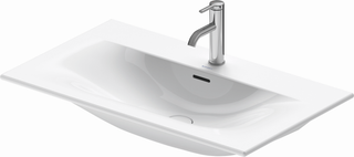 Duravit Möbel-Waschtisch Viu 83x49cm, we, o. HL, m ÜL, Hahnlochbank