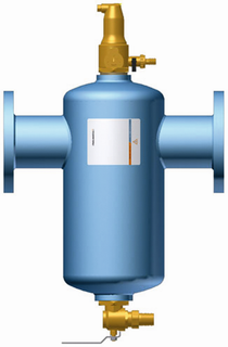 Pneumatex Abscheider Zeparo ZIO 65F, DN 65, waagerechter Einbau