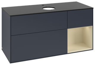 V&B Waschtisch-Unterschrank Finion 120cm, Pl b m, Rg si G m La, md b m Lac