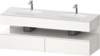 Duravit EinbauWT-Möbel-Set Qatego 160x55x60cm, Kon-WTU, we hgl/we matt