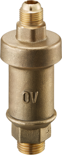 Oventrop Flüssigkeitssicherung G 3/8 IG u. G 1/2 AG unt, M 18x1,5mm ob