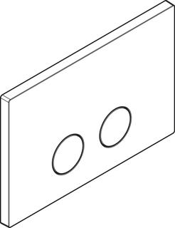 hansgrohe Betätigungsplatte Axor FlushPlate für 2-Mengen-Spülung, Metall