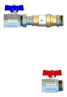 Strawa Anschlussgarnitur e-class AG 1" VSB20, 0,2-1,6 m3/h, horizontal