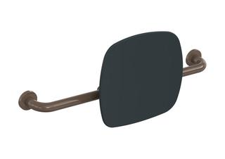 HEWI Rückenstütze 801 Wandabst. 150mm, Lehne anthr, umbra