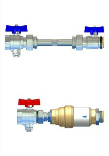 Strawa Anschlussgarnitur e-class AG 1" WMZ-2F-VSB25, variabel, horizontal