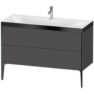 Duravit WT-Unterschrank c-bonded XViu 120x48cm, 2 AZ, 1 HL, s m, R P, graph m
