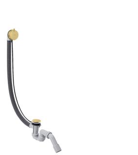 hansgrohe Komplettset Flexaplus S Ab- und Überlaufgarnitur, brushed brass