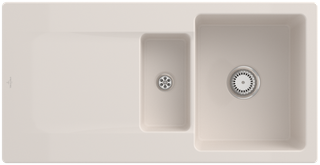 V&B Spüle Siluet 60 R m Abl.garn, rd m Hand., crema C-plus