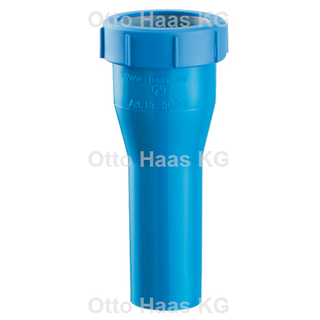 HAAS Reduzierstück 50/40, m ÜM, blau, für Trichter