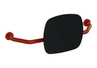 HEWI Rückenstütze 801 Wandabst. 230mm, Lehne sw, rubinrot