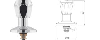 ASW Sanitär-Oberteil für UP-Ventile 1/2"