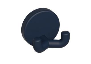 HEWI Doppelhaken 801 mit Rosette d= 40mm, matt, stahlblau