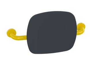 HEWI Rückenstütze 801 Wandabst. 150mm, Lehne anthr, senfgelb