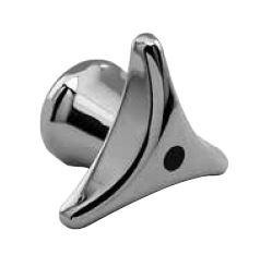 KAJA Metall-Dreistern-Griff 1/2" Haube, warm, chrom