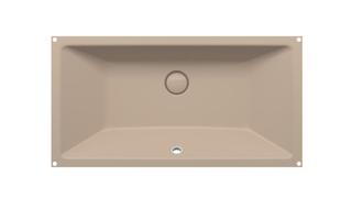Unterbau-Waschtisch BetteComodo A231 74x38,6cm, mUEL, greige
