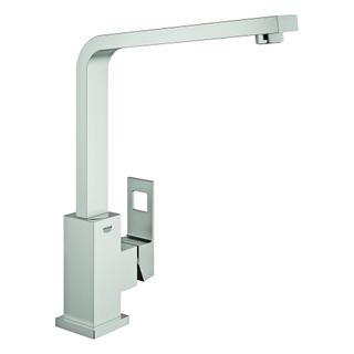 GROHE Spültisch-Einhebelmischer Eurocube 1/2", schwenkb. Gussauslauf, supersteel