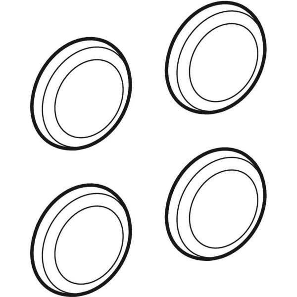Artikelbild 2 des Artikels „GE Set Deckkappen, silberfarben “