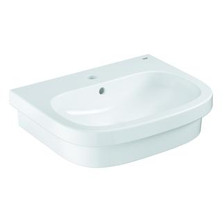 GROHE Aufsatzwaschtisch Euro Keramik 59,6x48,3cm, 1 Hahnl., m ÜL, alpinweiß