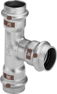 Viega T-Stück Temponox 1718 42x18x42mm, St. nicht rostend, SC-Contur