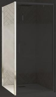 Kinedo Smart Design F85 Seitenwand Profil chrom Dekorglas Cosmos vg Türen