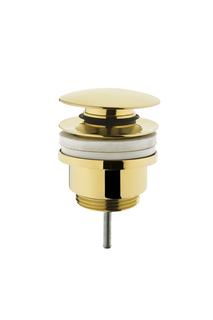 VitrA Push-Open-Ventil d= 62mm, Metall, Gold