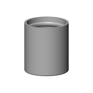 DO Luftsprudlerhülse ET 092301067 D 18 x 20 mm Dark Platinum gebürstet