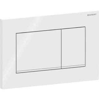 Geberit Betätigungsplatte Sigma20 Square Pl/T w, Streif w ma, f 2-Mg, Kunstst.