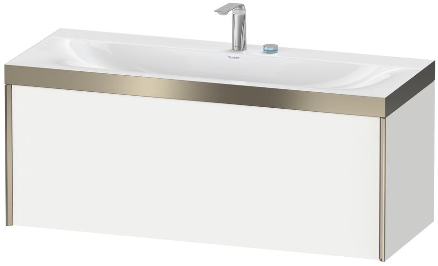 Artikelbild 1 des Artikels „Duravit WT-Unterschrank c-bonded XViu 120x48cm, 1 AZ, 2 HL, C m, R P, we matt Rahmen P | weiß supermatt“