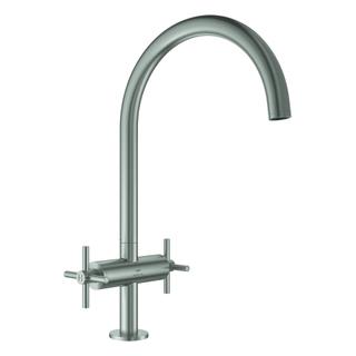 GROHE Zweigriff-Spültischarmatur Atrio 1/2", supersteel