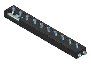 Strawa Kesselverteiler strawi 125-25 5 Grup., Br. 1311mm, thermisch getrennt