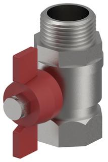 Uponor Combi Port Gen Kugelhahn Heizung red G3/4
