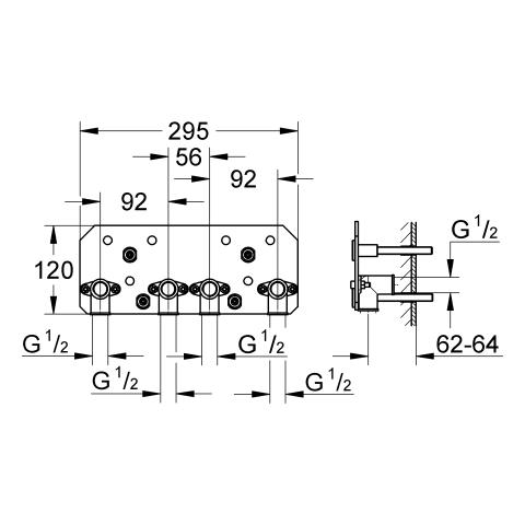 Artikelbild 3 des Artikels „GROHE Rohbau-Set Rainshower Aqua 15