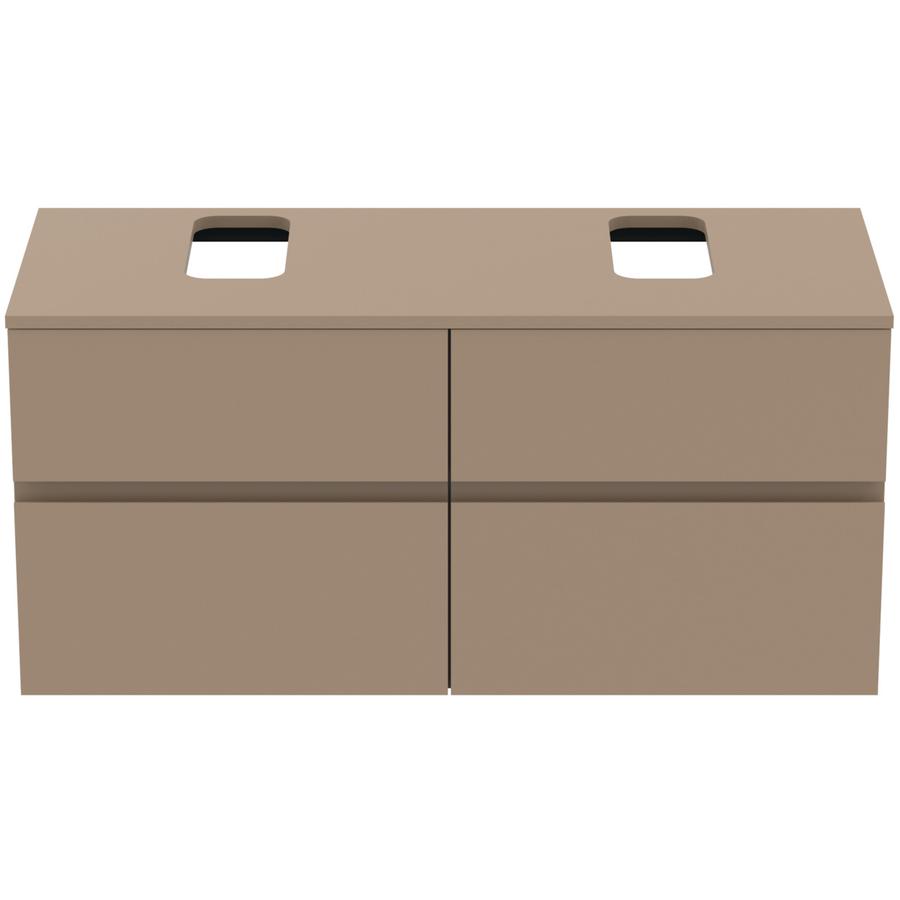 Artikelbild 1 des Artikels „IS Möbelwaschtisch-Unterschrank Finesse 120,2x50,5x55,8cm, 4 A, AS li/re, gr mt. greige matt“